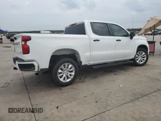 2024 Chevrolet Silverado 1500 Custom with VIN 3GCPABEK4RG267443, listed as a Copart auction lot 70267084 with 11,304 mi miles and Salvage Title. Bid and sale history available at DreamBid. Image 3.