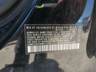 2021 Volkswagen Jetta S with VIN 3VWC57BU9MM077330, listed as a Copart auction lot 57693665 with 71,715 mi miles and Salvage title. Bid and sale history available at DreamBid. Image 12.