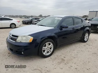 2013 Dodge Avenger SXT with VIN 1C3CDZCB5DN684057, listed as a Copart auction lot 44350765 with 194,667 mi miles and Salvage Title. Bid and sale history available at carsss.com. Image 1.