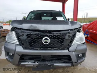 2019 Nissan Armada SL with VIN JN8AY2ND4K9091619, listed as a IAAI auction lot 41410978 with 98,452 mi miles. Bid and sale history available at carsss.com. Image 6.