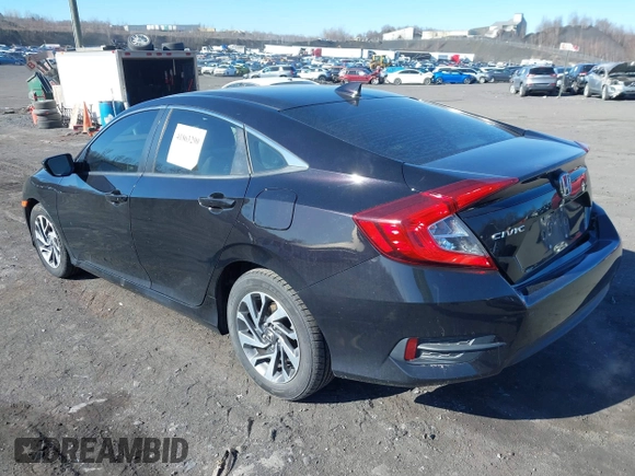 2017 Honda Civic EX with VIN 19XFC2F87HE076134, listed as a IAAI auction lot 41863290 with 61,583 mi miles and . Bid and sale history available at DreamBid. Image 3.