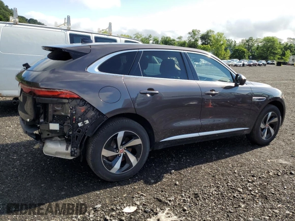 2021 Jaguar F-Pace S with VIN SADCJ2EX0MA686542, listed as a Copart auction lot 64384885 with 18,993 mi miles and Salvage title. Bid and sale history available at DreamBid. Image 3.