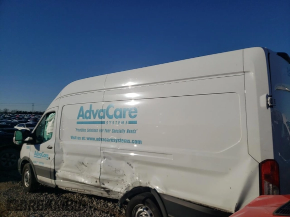 2023 Ford Transit Cargo with VIN 1FTBW3X89PKA71894, listed as a Copart auction lot 41747685 with 83,365 mi miles and Non repairable. Bid and sale history available at DreamBid. Image 2.