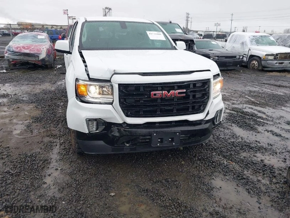 2022 GMC Canyon 4WD Elevation with VIN 1GTG6CENXN1184089, listed as a IAAI auction lot 41771909 with 12,277 mi miles. Bid and sale history available at carsss.com. Image 6.