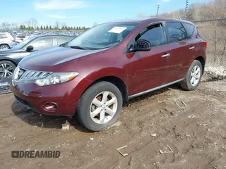 2009 Nissan Murano SL with VIN JN8AZ18U39W010043, listed as a IAAI auction lot 41772943 with 219,818 mi miles and . Bid and sale history available at DreamBid. Image 2.
