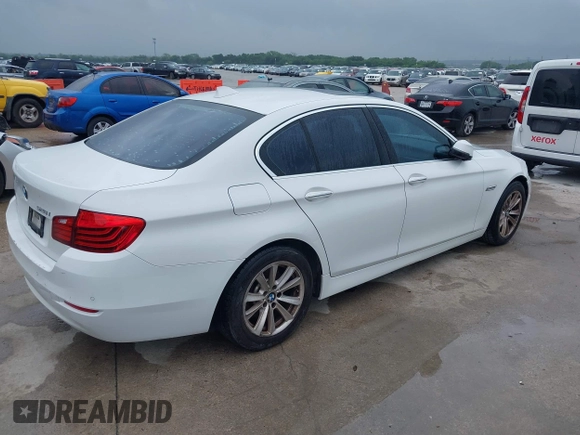 2014 BMW 5 Series 528i with VIN WBA5A5C5XED512045, listed as a IAAI auction lot 42152735 with 180,168 mi miles. Bid and sale history available at carsss.com. Image 4.