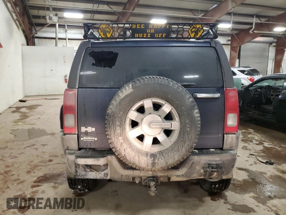 2007 Hummer H3 SUV with VIN 5GTDN13E778142883, listed as a Copart auction lot 84789934 with 102,402 mi miles and Clean Title. Bid and sale history available at DreamBid. Image 6.