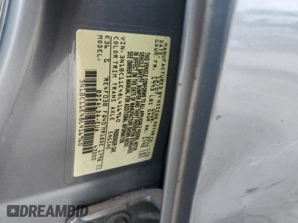 2008 Nissan Versa 1.8 S with VIN 3N1BC11E48L416960, listed as a Copart auction lot 50743655 with 179,875 mi miles and Salvage Title. Bid and sale history available at carsss.com. Image 12.