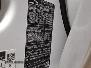 2020 Jaguar F-Pace 25t Premium с VIN SADCJ2FX9LA645615, выставлен на аукционе Copart как лот 57042395 с пробегом 77 973 миль миль и Чистый • Clean title. История ставок и продаж доступна на DreamBid. Изображение 13.