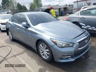 2014 Infiniti Q50 Sport with VIN JN1BV7AR4EM693478, listed as a IAAI auction lot 41882549 with 190,011 mi miles and . Bid and sale history available at carsss.com. Image 1.