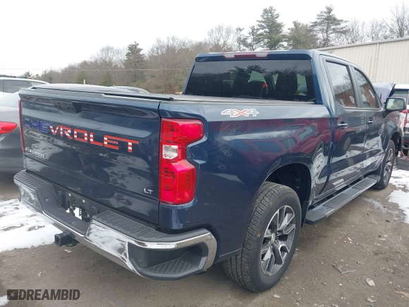 2022 Chevrolet Silverado 1500 LT with VIN 3GCPDKEK4NG621012, listed as a IAAI auction lot 41292608 with 33,940 mi miles. Bid and sale history available at carsss.com. Image 4.