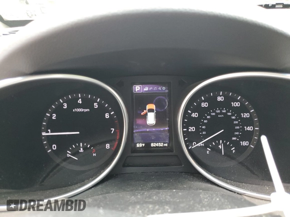 2017 Hyundai Santa Fe Ultimate with VIN 5XYZWDLAXHG435759, listed as a Copart auction lot 55336535 with 82,452 mi miles and Salvage title. Bid and sale history available at DreamBid. Image 9.