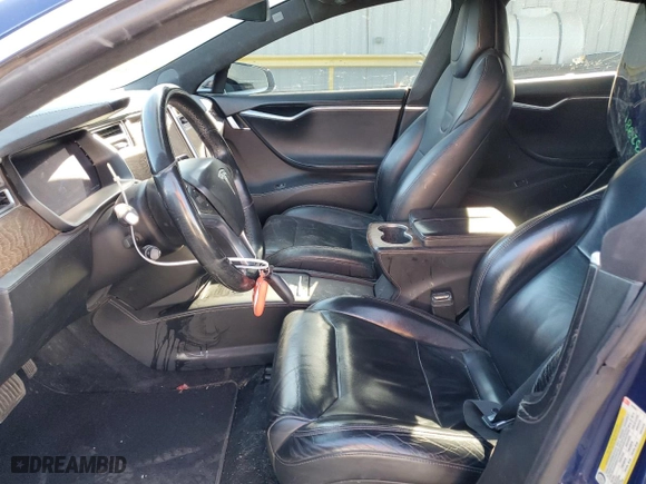 2017 Tesla Model S 100D with VIN 5YJSA1E25HF191059, listed as a Copart auction lot 49171575 with 174,766 mi miles and Salvage Title. Bid and sale history available at carsss.com. Image 7.