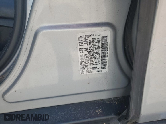 2011 Infiniti FX with VIN JN8AS1MW3BM734697, listed as a Copart auction lot 53041115 with 118,520 mi miles and Salvage title. Bid and sale history available at DreamBid. Image 14.