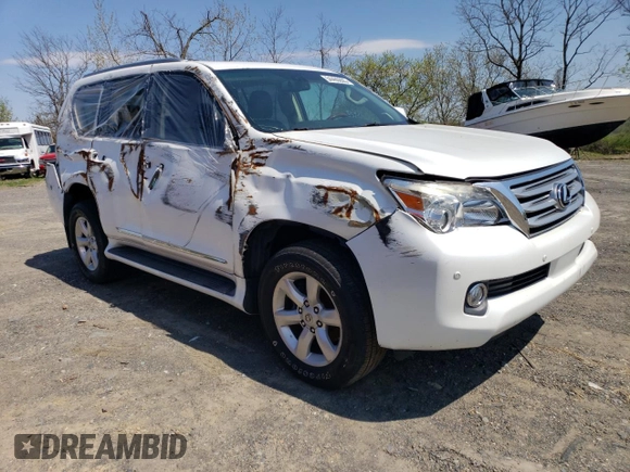 2011 Lexus GX 460 with VIN JTJBM7FXXB5021080, listed as a Copart auction lot 54490805 with 160,059 mi miles and Salvage Title. Bid and sale history available at carsss.com. Image 4.