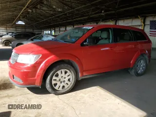 2015 Dodge Journey SE z VIN 3C4PDCAB4FT688102, wystawiony jako Copart lot #59628625 z przebiegiem 164 667 mil mil oraz Czysty tytuł • Clean title. Historia ofert i sprzedaży dostępna na DreamBid. Obrazek 1.