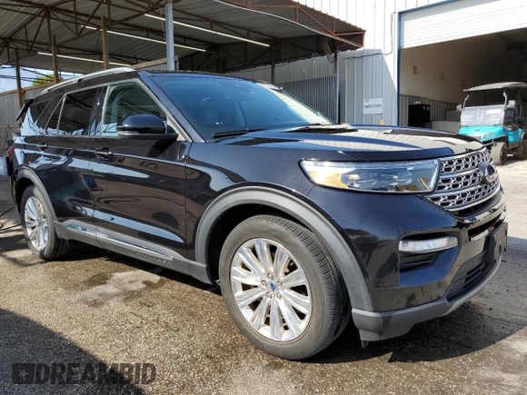 2022 Ford Explorer Limited with VIN 1FMSK7FH9NGB67685, listed as a Copart auction lot 51464975 with 47,263 mi miles and Clean Title. Bid and sale history available at carsss.com. Image 4.