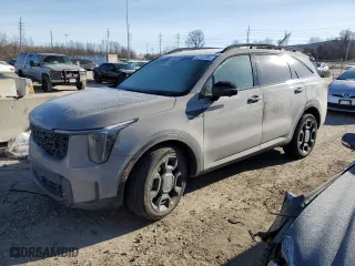 2024 Kia Sorento X-Line SX Prestige with VIN 5XYRKDJFXRG292436, listed as a Copart auction lot 42110755 with 7,958 mi miles and Salvage Title. Bid and sale history available at carsss.com. Image 1.