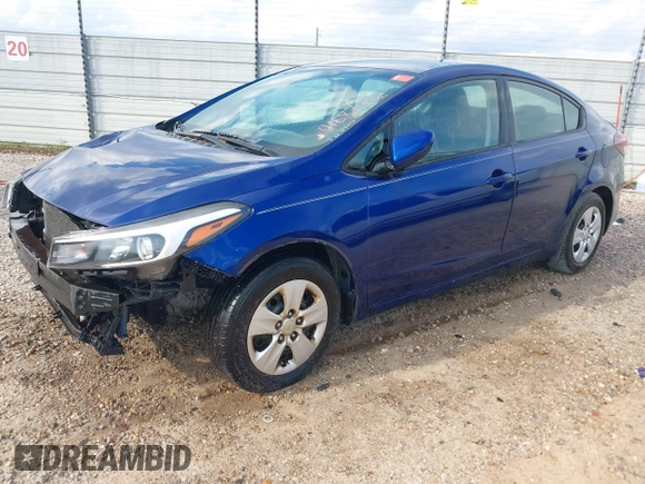 2018 Kia Forte LX with VIN 3KPFK4A7XJE182368, listed as a IAAI auction lot 41687402 with 100,638 mi miles. Bid and sale history available at carsss.com. Image 17.
