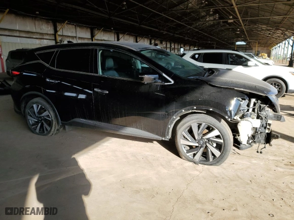 2023 Nissan Murano SL with VIN 5N1AZ2CS8PC120829, listed as a Copart auction lot 43039755 with 22,492 mi miles and Salvage Title. Bid and sale history available at carsss.com. Image 4.