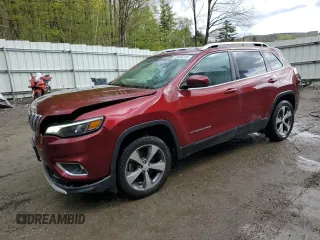 2019 Jeep Cherokee Limited z VIN 1C4PJMDX0KD253910, wystawiony jako Copart lot #55830235 z przebiegiem 81 008 mil mil oraz Szkoda całkowita • Salvage title. Historia ofert i sprzedaży dostępna na DreamBid. Obrazek 1.