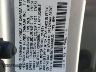 2013 Honda CR-V EX-L z VIN 2HKRM4H73DH616420, wystawiony jako Copart lot #54659295 z przebiegiem 176 725 mil mil oraz Szkody całkowita. Historia ofert i sprzedaży dostępna na DreamBid. Obrazek 13.