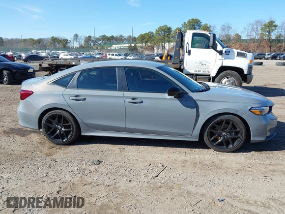 2025 Honda Civic Sport with VIN 2HGFE2F5XSH521799, listed as a IAAI auction lot 41831110 with 5,406 mi miles and . Bid and sale history available at DreamBid. Image 13.