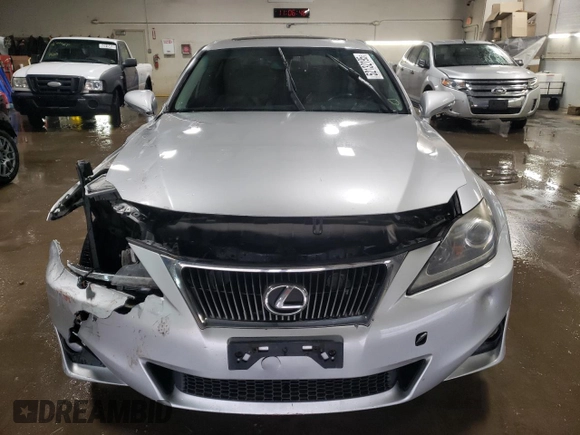 2013 Lexus IS 250 with VIN JTHCF5C25D5063740, listed as a Copart auction lot 52132195 with 150,178 mi miles and Salvage title. Bid and sale history available at DreamBid. Image 5.