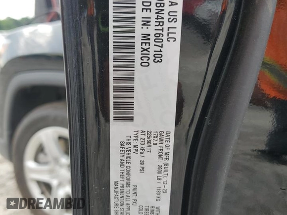 2024 Jeep Compass Latitude с VIN 3C4NJDBN4RT607103, выставлен на аукционе Copart как лот 62374225 с пробегом 30 566 миль миль и Чистый • Clean title. История ставок и продаж доступна на DreamBid. Изображение 13.