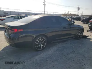 2021 BMW 5 Series 530e with VIN WBA13AG07MCH13196, listed as a Copart auction lot 71261874 with 23,609 mi miles and Salvage Title. Bid and sale history available at carsss.com. Image 3.