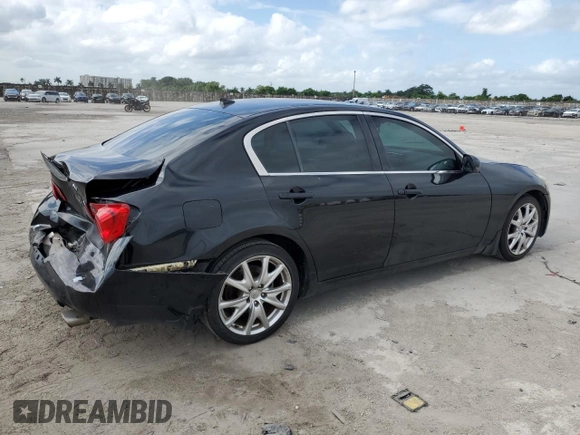 2008 Infiniti G35 x with VIN JNKBV61F58M269260, listed as a Copart auction lot 75650784 with 230,968 mi miles and Salvage Title. Bid and sale history available at DreamBid. Image 3.