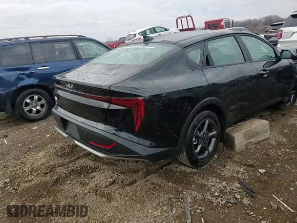 2025 Kia K4 LXS with VIN 3KPFT4DE0SE017504, listed as a Copart auction lot 85756534 with 3,202 mi miles and Salvage Title. Bid and sale history available at carsss.com. Image 14.