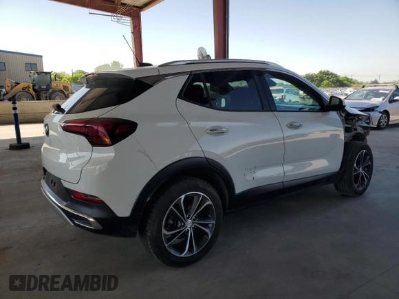 2021 Buick Encore GX Essence with VIN KL4MMFSL6MB154782, listed as a Copart auction lot 53118225 with 112,794 mi miles and Clean title. Bid and sale history available at DreamBid. Image 3.