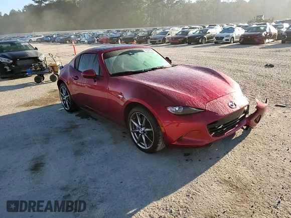 2023 Mazda MX-5 Miata Grand Touring with VIN JM1NDAM71P0559428, listed as a Copart auction lot 76596984 with 7,237 mi miles and Salvage title. Bid and sale history available at DreamBid. Image 11.