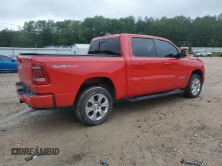 2021 Ram 1500 Big Horn with VIN 1C6SRFFT5MN504479, listed as a Copart auction lot 57691465 with 77,260 mi miles and Salvage title. Bid and sale history available at DreamBid. Image 3.