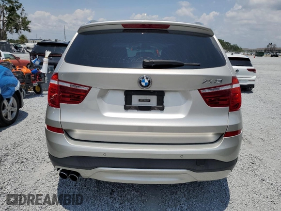 2017 BMW X3 sDrive28i with VIN 5UXWZ7C30H0V92699, listed as a Copart auction lot 56203265 with 101,328 mi miles and Salvage Title. Bid and sale history available at DreamBid. Image 6.