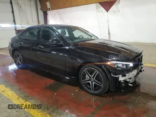 2024 Mercedes-Benz C 300 with VIN W1KAF4HB0RR219264, listed as a Copart auction lot 48209655 with 756 mi miles and Salvage Title. Bid and sale history available at DreamBid. Image 4.