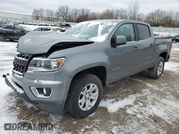 2020 Chevrolet Colorado 4WD LT with VIN 1GCGTCEN2L1107853, listed as a Copart auction lot 47819145 with 55,204 mi miles and Salvage Title. Bid and sale history available at carsss.com. Image 1.