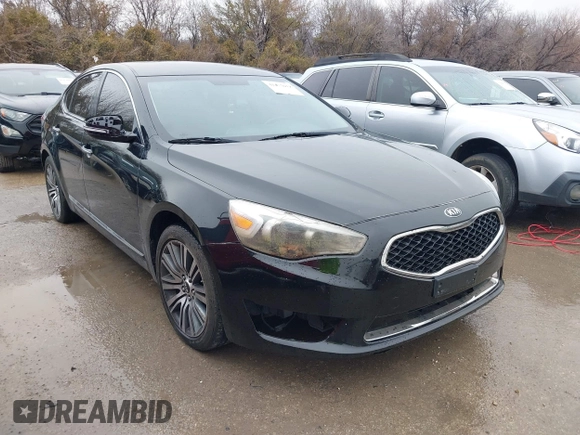 2015 Kia Cadenza Premium with VIN KNALN4D78F5169611, listed as a IAAI auction lot 41457679 with 102,166 mi miles. Bid and sale history available at carsss.com. Image 1.
