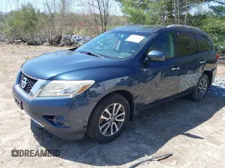 2013 Nissan Pathfinder S with VIN 5N1AR2MM5DC649148, listed as a IAAI auction lot 42126951 with 152,678 mi miles. Bid and sale history available at carsss.com. Image 2.
