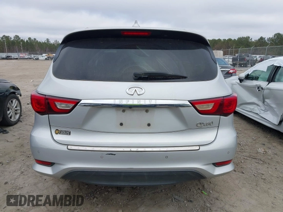 2017 Infiniti QX60 with VIN 5N1DL0MN8HC561115, listed as a IAAI auction lot 41524335 with 154,245 mi miles. Bid and sale history available at carsss.com. Image 16.