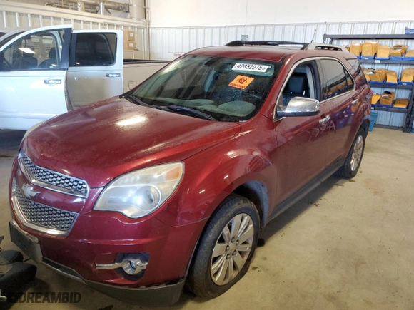 2010 Chevrolet Equinox LTZ with VIN 2CNALFEW9A6412143, listed as a Copart auction lot 42852075 with 0 mi miles and Clean Title. Bid and sale history available at carsss.com. Image 1.