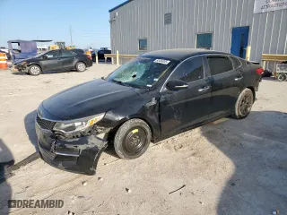 2016 Kia Optima LX with VIN 5XXGT4L3XGG084517, listed as a Copart auction lot 52436005 with 96,395 mi miles and Salvage Title. Bid and sale history available at carsss.com. Image 1.