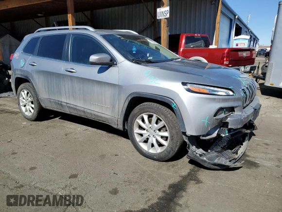 2015 Jeep Cherokee Limited with VIN 1C4PJMDB8FW703818, listed as a Copart auction lot 47230395 with 109,638 mi miles and Salvage Title. Bid and sale history available at carsss.com. Image 4.