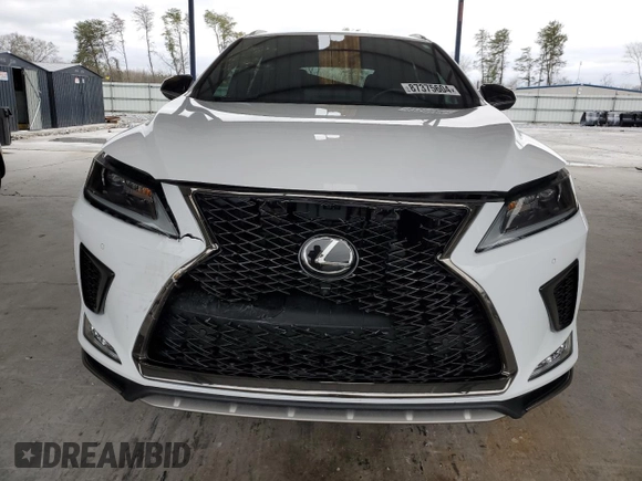 2022 Lexus RX with VIN 2T2YZMDA1NC319323, listed as a Copart auction lot 87375604 with 41,248 mi miles and Salvage Title. Bid and sale history available at carsss.com. Image 5.