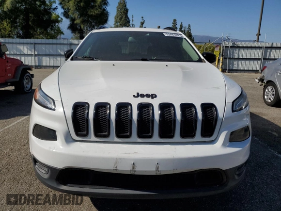 2017 Jeep Cherokee Sport with VIN 1C4PJMAS4HW628347, listed as a Copart auction lot 52461225 with 114,045 mi miles and Clean Title. Bid and sale history available at carsss.com. Image 5.