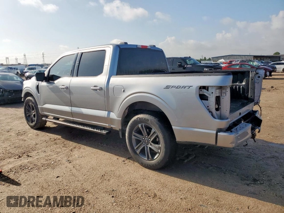 2023 Ford F-150 XL with VIN 1FTEW1CP0PKD18024, listed as a Copart auction lot 64282415 with 96,095 mi miles and Salvage title. Bid and sale history available at DreamBid. Image 2.