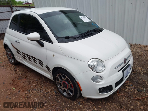2013 FIAT 500 Sport z VIN 3C3CFFBR2DT615527, wystawiony jako IAAI lot #42087049 z przebiegiem 94 577 mil mil oraz . Historia ofert i sprzedaży dostępna na DreamBid. Obrazek 1.