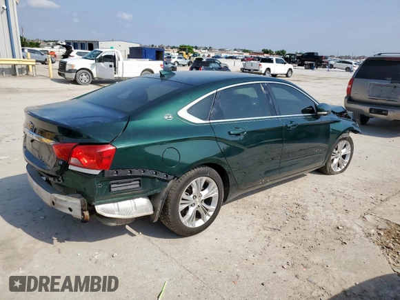 2015 Chevrolet Impala LT with VIN 2G1115SL7F9288421, listed as a Copart auction lot 53839655 with 107,492 mi miles and Salvage Title. Bid and sale history available at DreamBid. Image 3.
