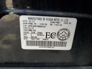 2013 Infiniti EX with VIN JN1BJ0HR7DM481441, listed as a Copart auction lot 77513714 with 145,251 mi miles and Salvage Title. Bid and sale history available at DreamBid. Image 13.
